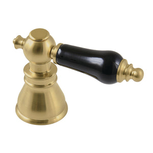 FSCDH1973AKL Black Porcelain Lever Diverter Handle, Brushed Brass