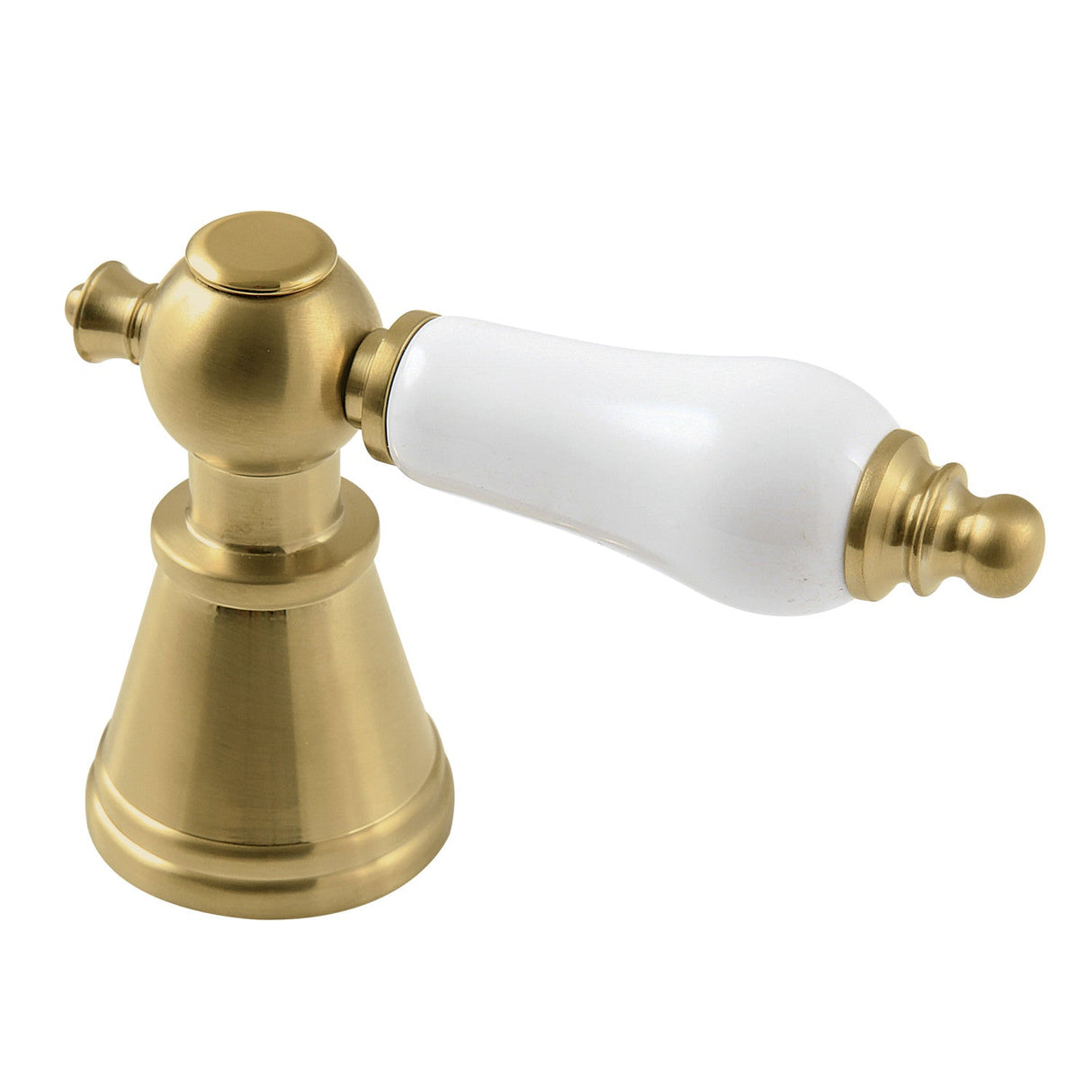 FSCDH1973PL Porcelain Lever Diverter Handle, Brushed Brass