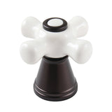 FSCDH1975APX Porcelain Cross Diverter Handle, Oil Rubbed Bronze