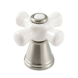 FSCDH1978APX Porcelain Cross Diverter Handle, Brushed Nickel