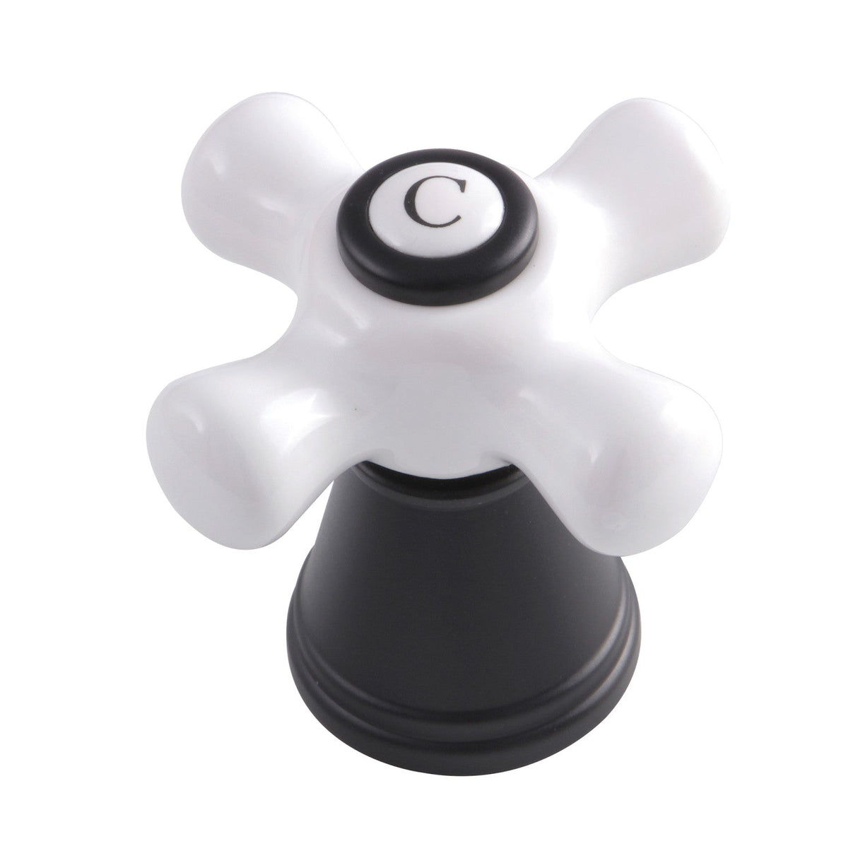 FSCH1970APXC Cold Porcelain Cross Handle, Matte Black