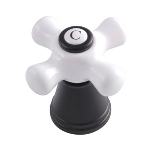 FSCH1970APXC Cold Porcelain Cross Handle, Matte Black