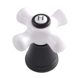 FSCH1970APXH Hot Porcelain Cross Handle, Matte Black