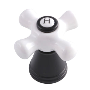 FSCH1970APXH Hot Porcelain Cross Handle, Matte Black