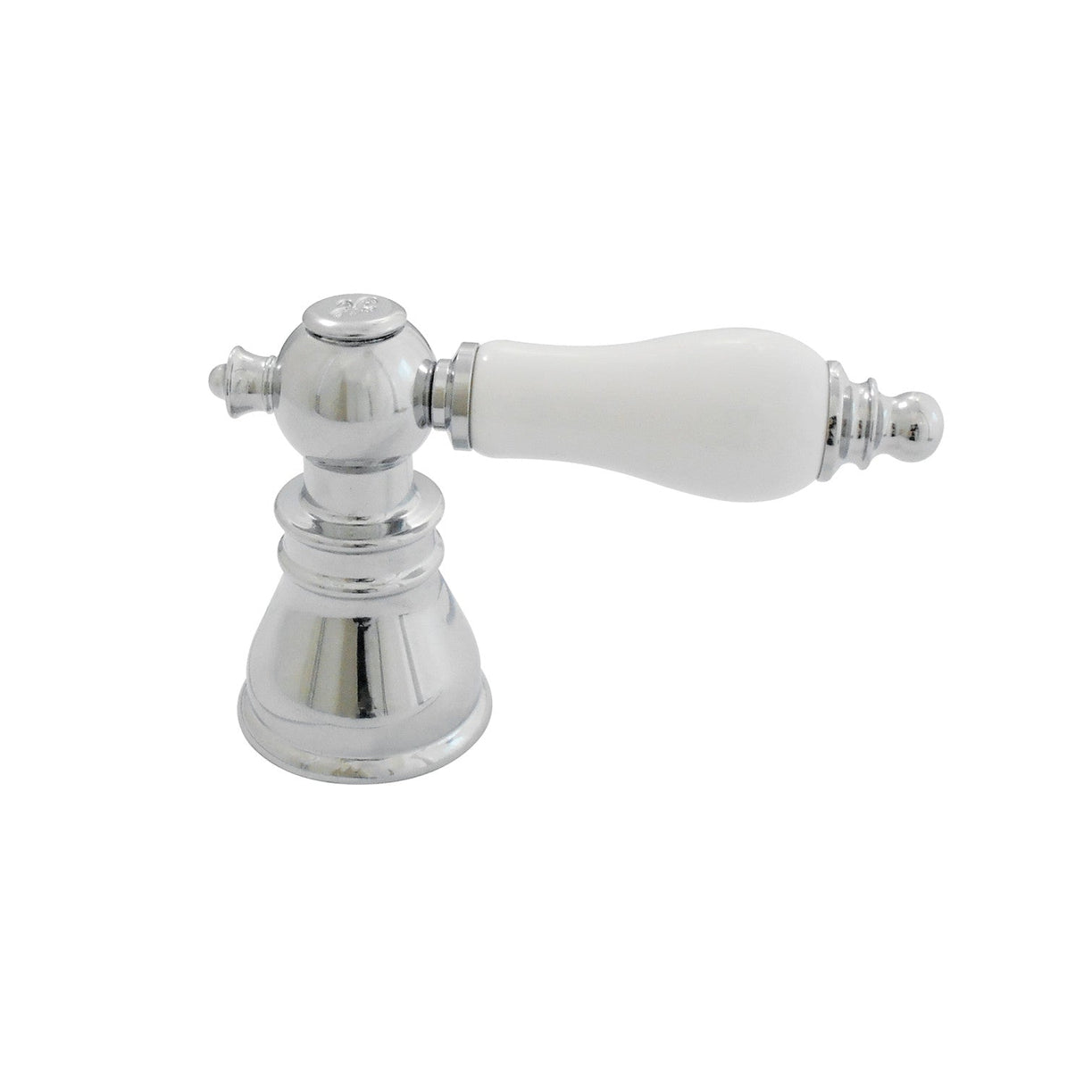 American Patriot FSCH1971APLH Hot Porcelain Lever Handle, Polished Chrome