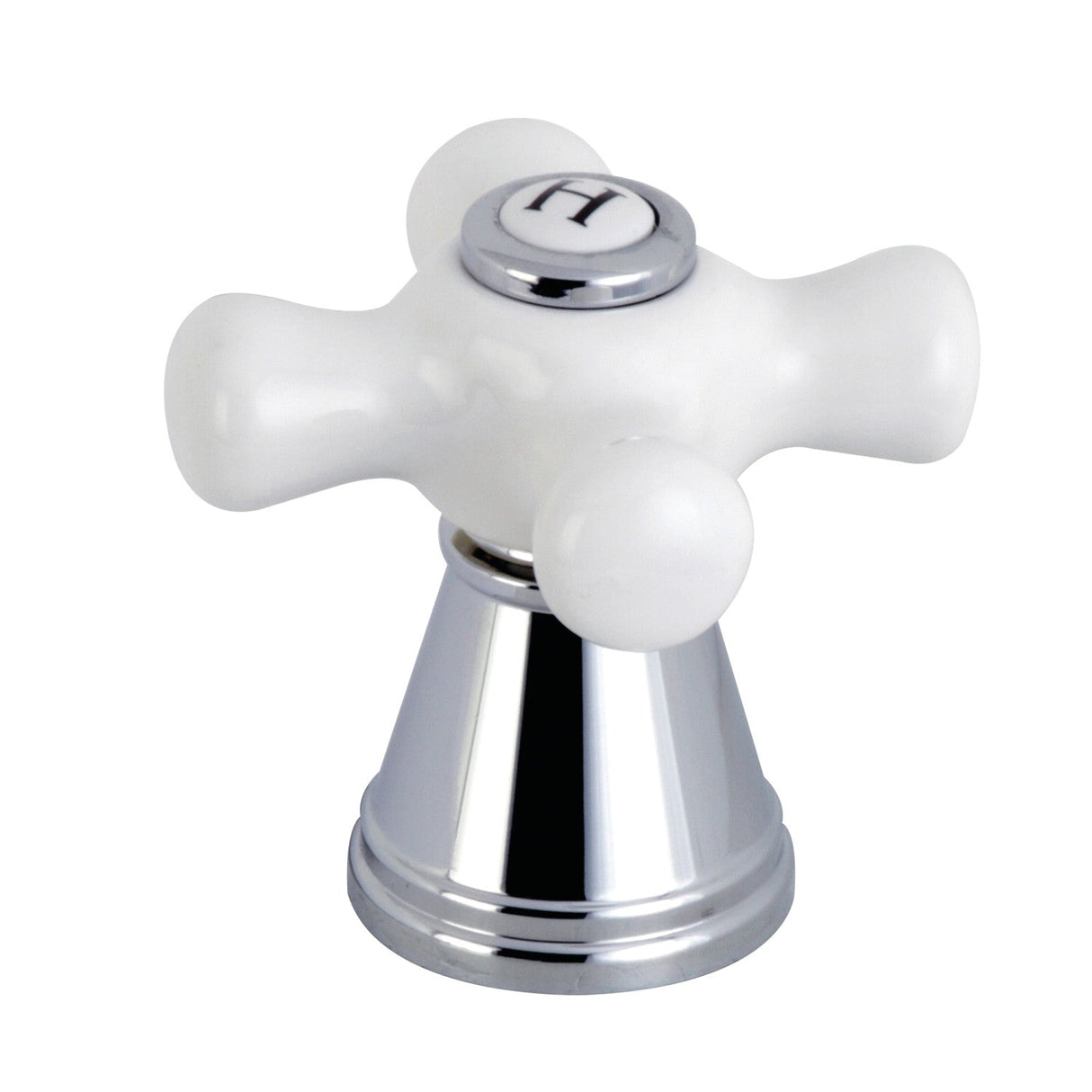 FSCH1971APXH Hot Porcelain Cross Handle, Polished Chrome