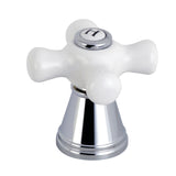 FSCH1971APXH Hot Porcelain Cross Handle, Polished Chrome