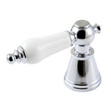 FSCH1971PLH Hot Porcelain Lever Handle, Polished Chrome