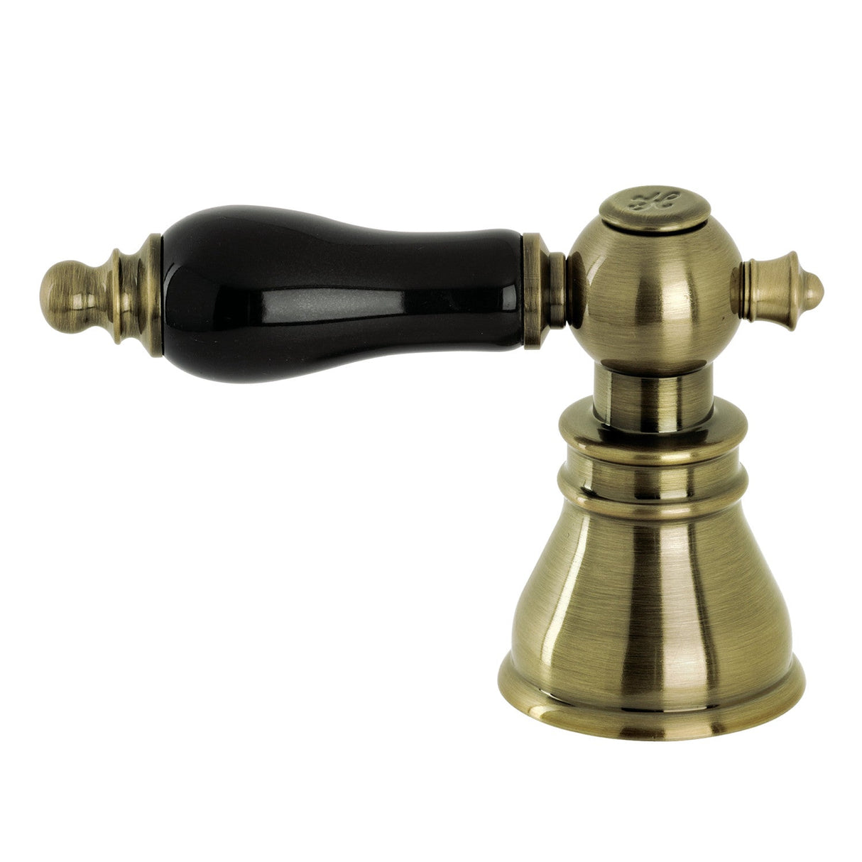 FSCH19733AKLH Hot Porcelain Lever Handle, Antique Brass