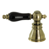FSCH19733AKLH Hot Porcelain Lever Handle, Antique Brass