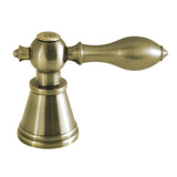 English Vintage FSCH19733ALC Cold Metal Lever Handle, Antique Brass