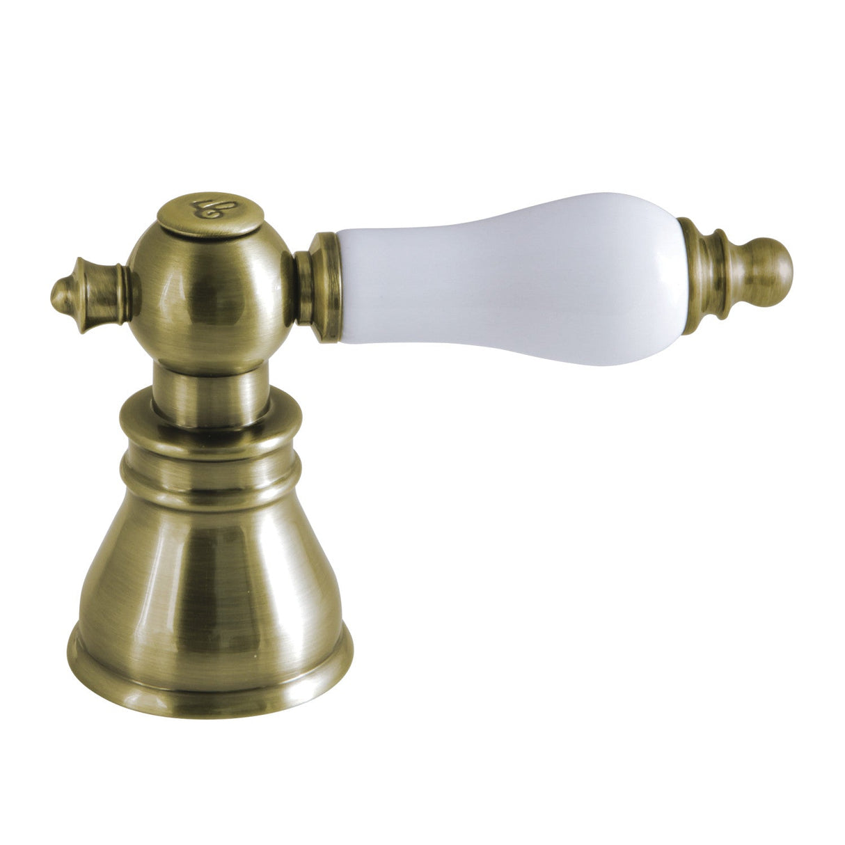 American Patriot FSCH19733APLC Cold Porcelain Lever Handle, Antique Brass
