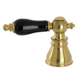 FSCH1973AKLH Hot Porcelain Lever Handle, Brushed Brass