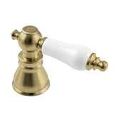 American Patriot FSCH1973APLH Hot Porcelain Lever Handle, Brushed Brass