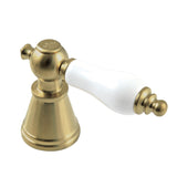 FSCH1973PLH Hot Porcelain Lever Handle, Brushed Brass