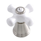 FSCH1978APXC Cold Porcelain Cross Handle, Brushed Nickel