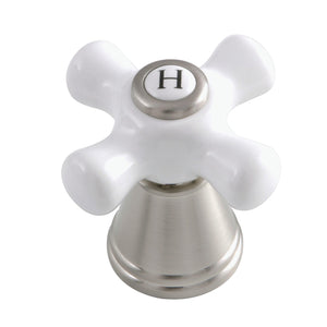 FSCH1978APXH Hot Porcelain Cross Handle, Brushed Nickel