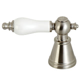 FSCH1978PLH Hot Porcelain Lever Handle, Brushed Nickel