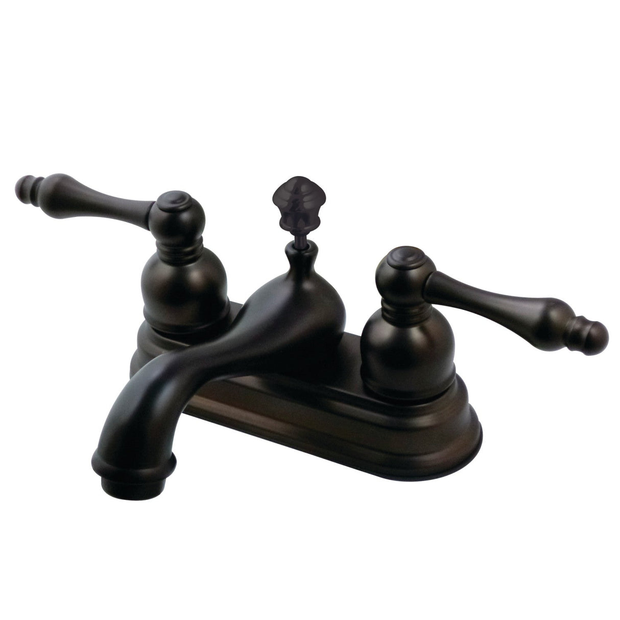 American Classic FSY3605ACL Two-Handle 3-Hole Deck Mount 4" Centerset Bathroom Faucet with Plastic Pop-Up, Oil Rubbed Bronze