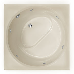 Hydro Systems FUJ4040GWP-ALM FUJI 4040 GC W/WHIRLPOOL SYSTEM-ALMOND