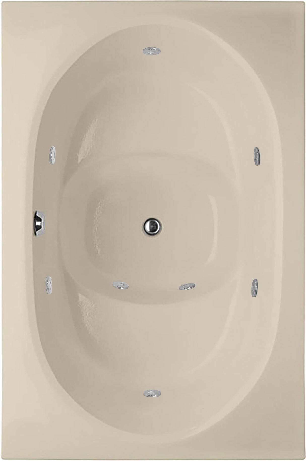 Hydro Systems FUJ6040GCO-ALM FUJI 6040 GC W/COMBO SYSTEM-ALMOND