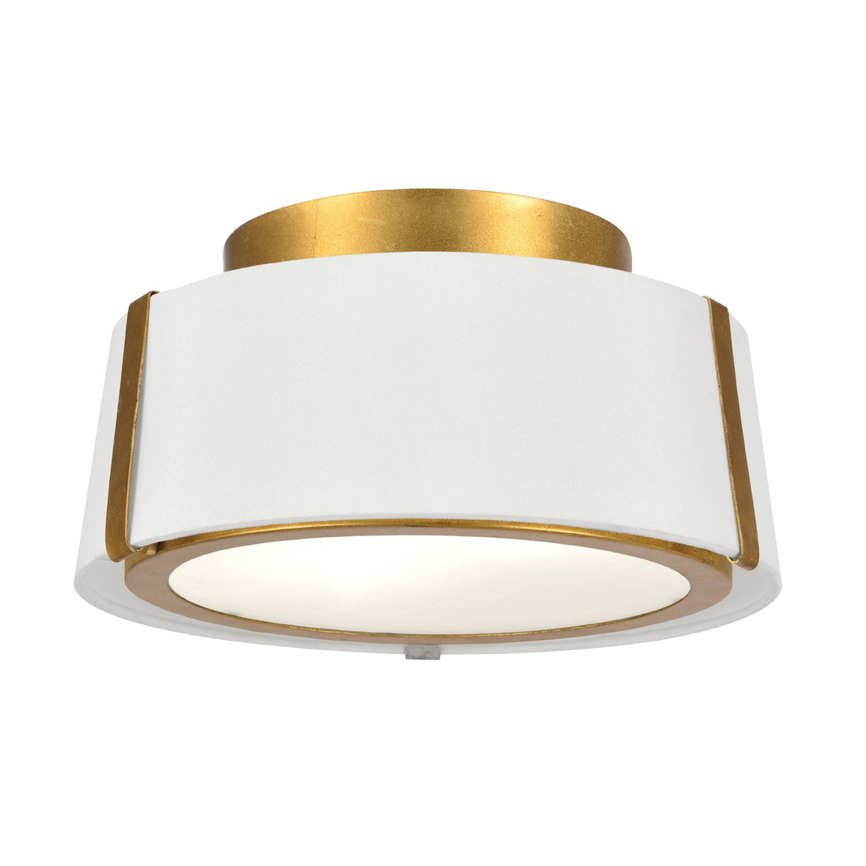 Fulton 2 Light Matte Black Semi Flush Mount FUL-903-BK