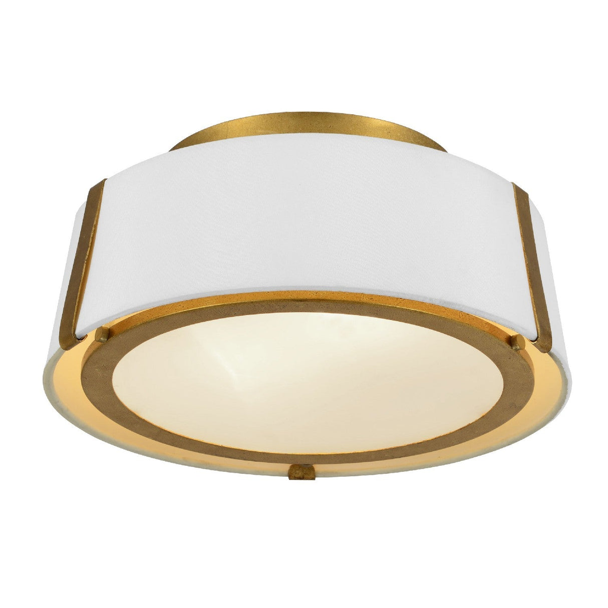 Fulton 2 Light Matte Black Semi Flush Mount FUL-903-BK