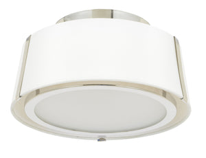 Fulton 2 Light Matte Black Semi Flush Mount FUL-903-BK