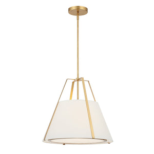 Fulton 3 Light Antique Gold Chandelier FUL-904-GA