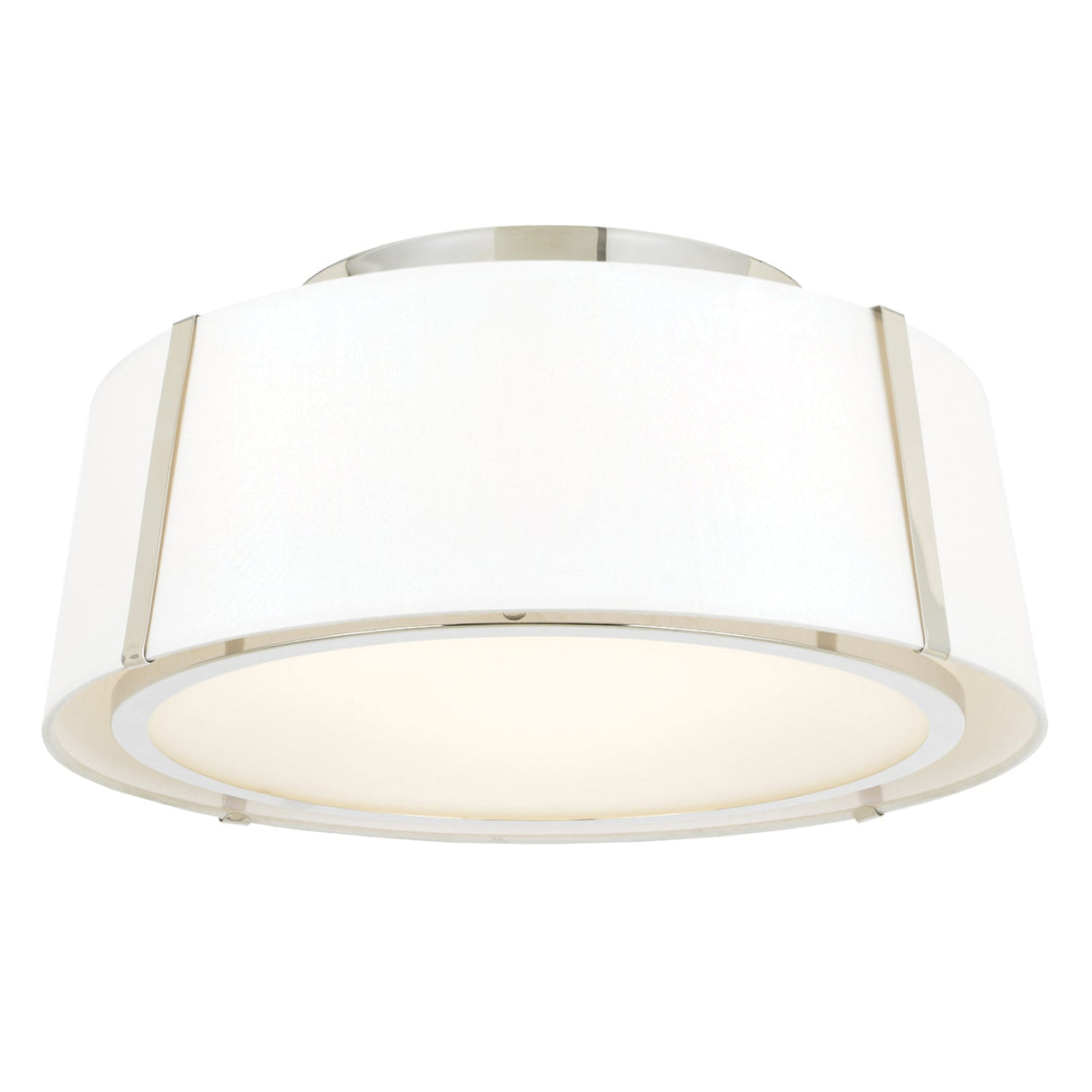 Fulton 3 Light Matte Black Semi Flush Mount FUL-905-BK