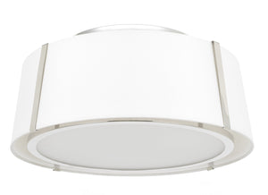 Fulton 3 Light Matte Black Semi Flush Mount FUL-905-BK