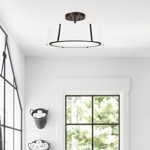 Fulton 6 Light Matte Black Semi Flush Mount FUL-907-BK_CEILING