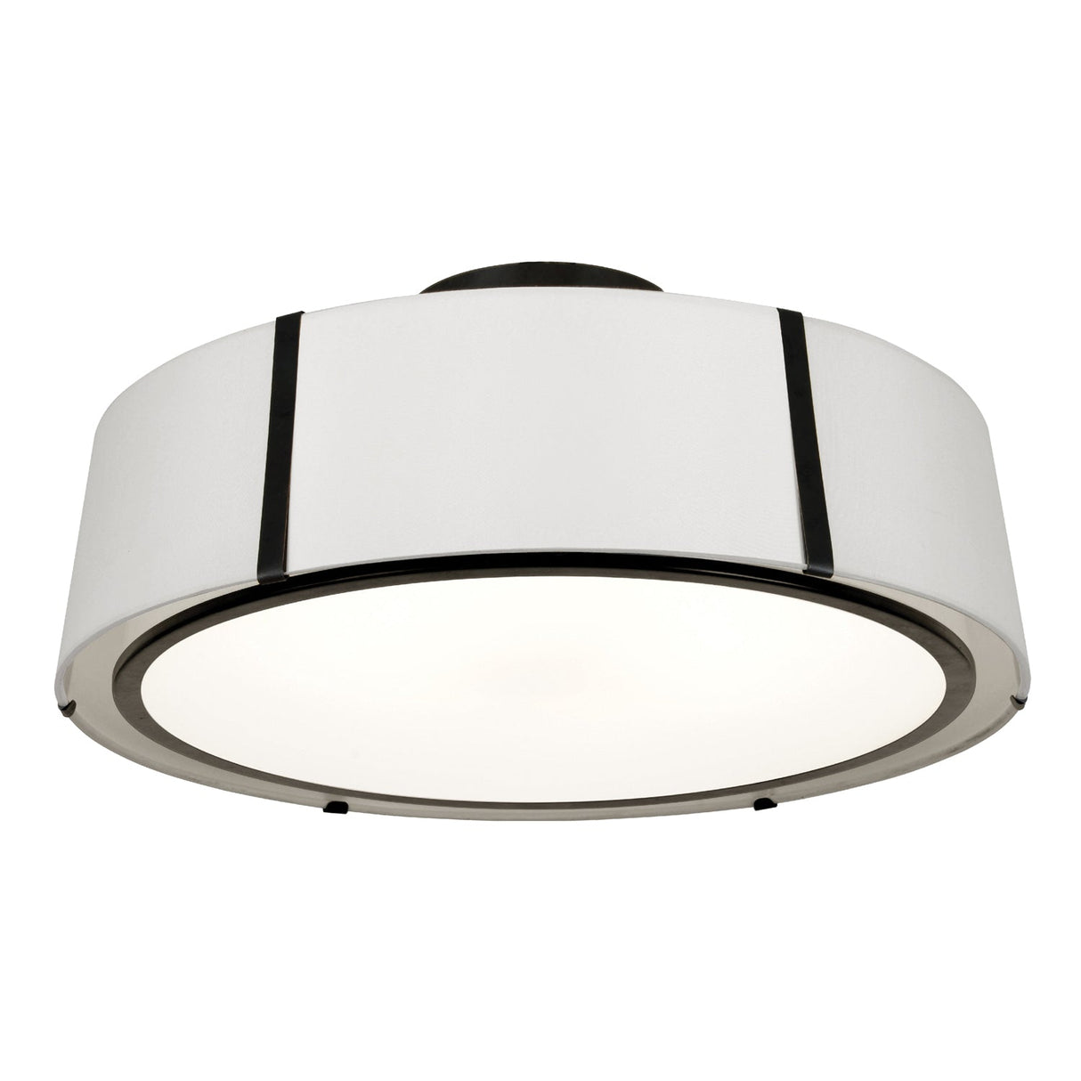 Fulton 6 Light Matte Black Semi Flush Mount FUL-907-BK_CEILING