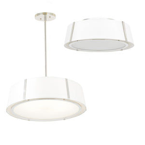 Fulton 6 Light Matte Black Chandelier FUL-907-BK