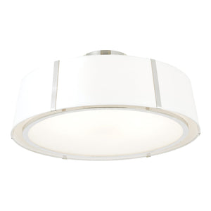 Fulton 6 Light Matte Black Semi Flush Mount FUL-907-BK_CEILING