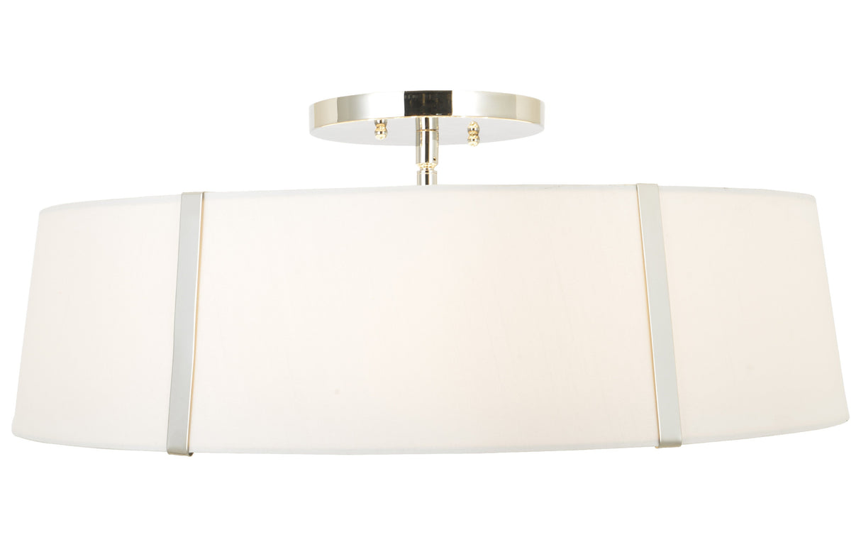 Fulton 6 Light Matte Black Semi Flush Mount FUL-907-BK_CEILING