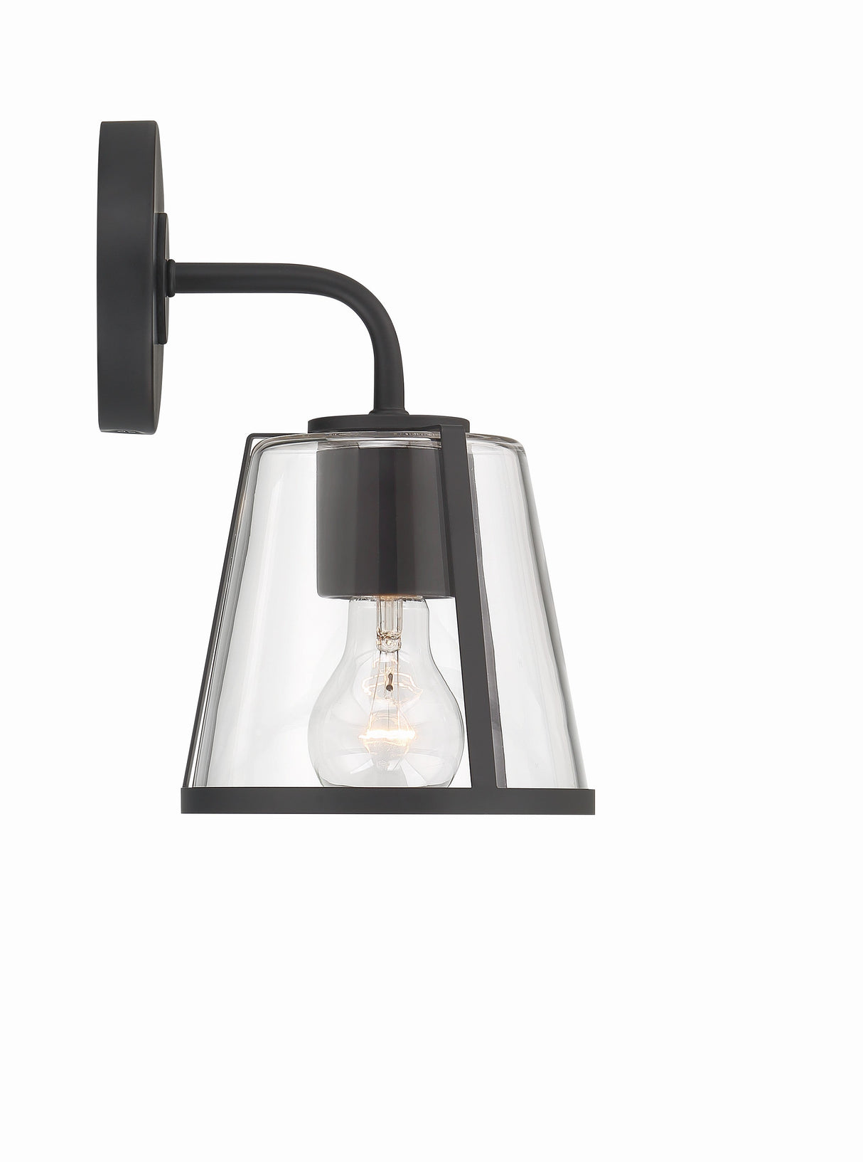 Fulton 1 Light Black Bathroom Vanity FUL-911-BK