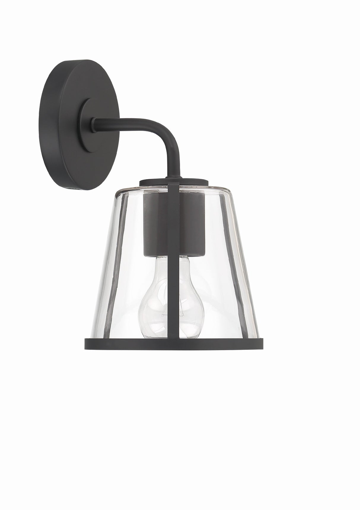 Fulton 1 Light Black Bathroom Vanity FUL-911-BK