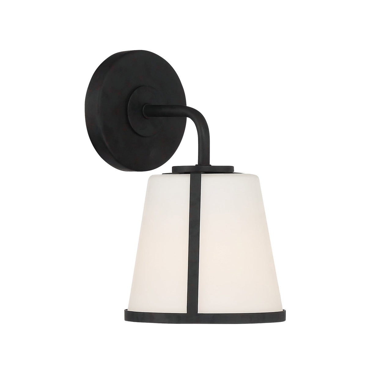 Fulton 1 Light Black Bathroom Vanity FUL-911-BK