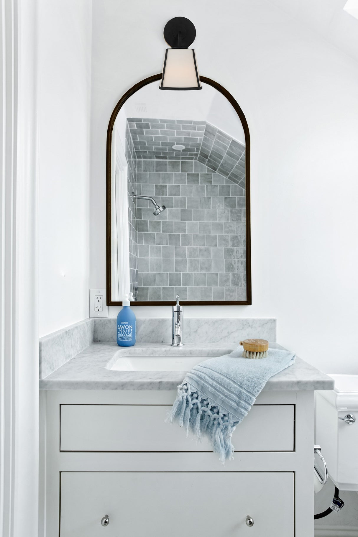 Fulton 1 Light Black Bathroom Vanity FUL-911-BK