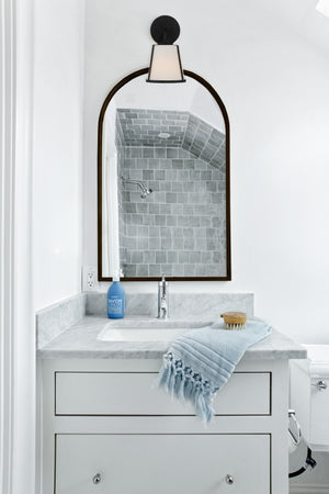 Fulton 1 Light Black Bathroom Vanity FUL-911-BK