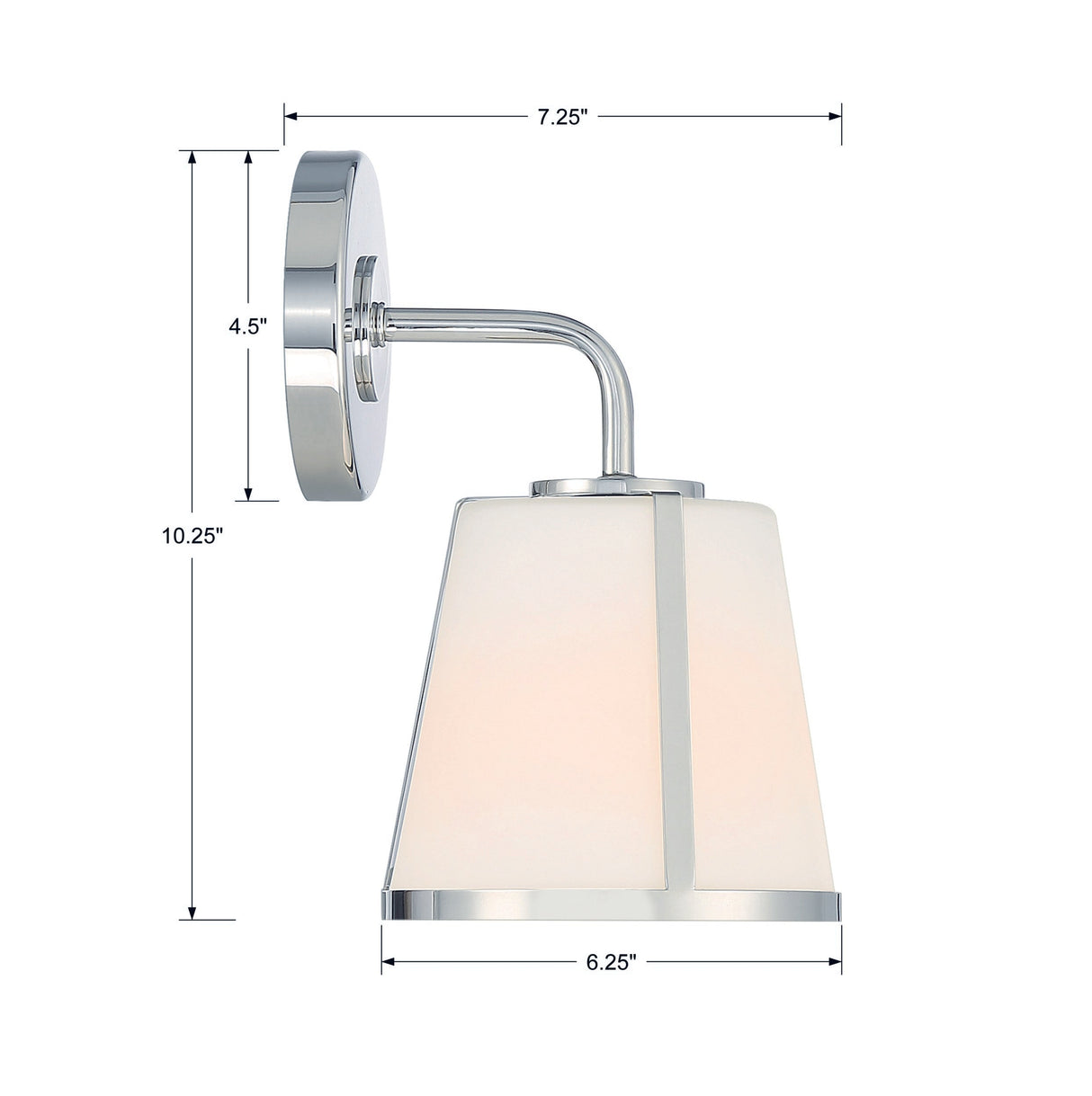 Fulton 1 Light Black Bathroom Vanity FUL-911-BK