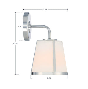 Fulton 1 Light Black Bathroom Vanity FUL-911-BK
