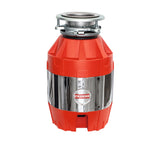 FRANKE FWDJ50 1/2 Horse Power Quiet Continuous Feed Waste Disposer Torque Master 2600 RPM Jam-Resistant DC Motor in Red/Chrome