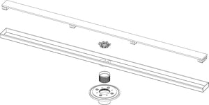 Infinity Drain FXSG 6536 36" Complete Kit for FXSG 65