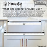 Nantucket Sinks' Farmhouse Apron Fireclay Sink Hyannis-39-DBL