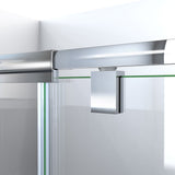 DreamLine Flex 36 in. D x 60 in. W x 78 3/4 in. H Pivot Shower Door, Base, and White Wall Kit in Chrome