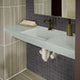 Focus Graphite 12"x12" Matte Porcelain Mesh-Mounted Mosaic Tile room shot bathroom view