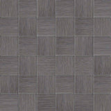 Focus Graphite 12"x12" Matte Porcelain Mesh-Mounted Mosaic Tile room shot bathroom view