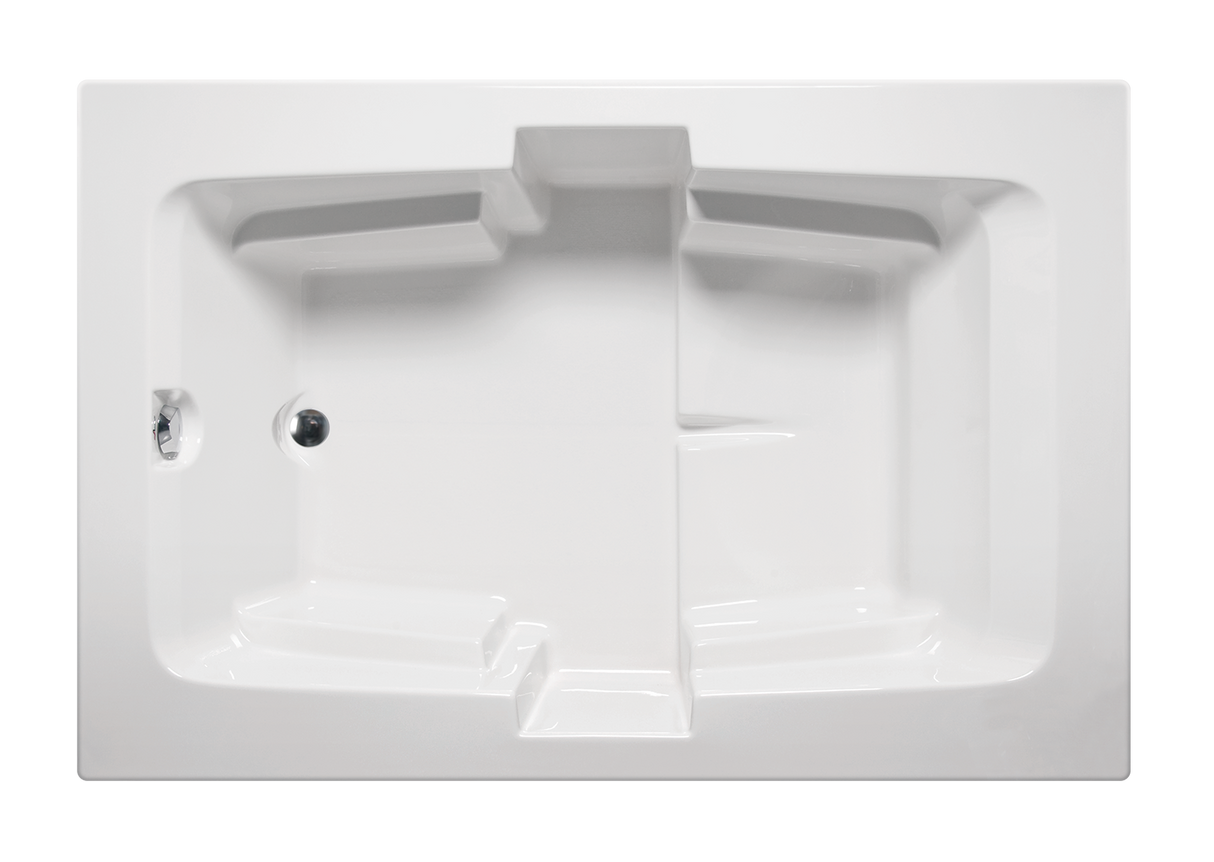 Americh FO7248TEA2-BI Forum 7248 End Drain - Tub Only / Airbath 2 - Biscuit